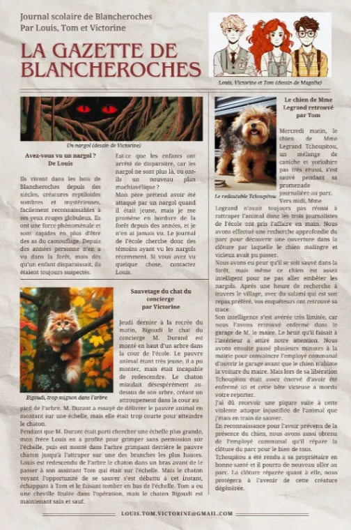 La gazette de Blancheroches N°1